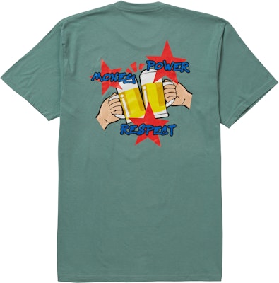 Supreme Money Power Respect Tee Dusty Teal Order Supreme Money Power Respect Tee Dusty Teal