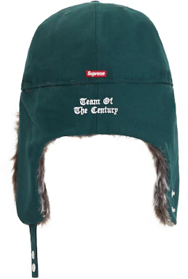 Supreme Earflap New Era Dark Green Lookbook Supreme Earflap New Era Dark Green