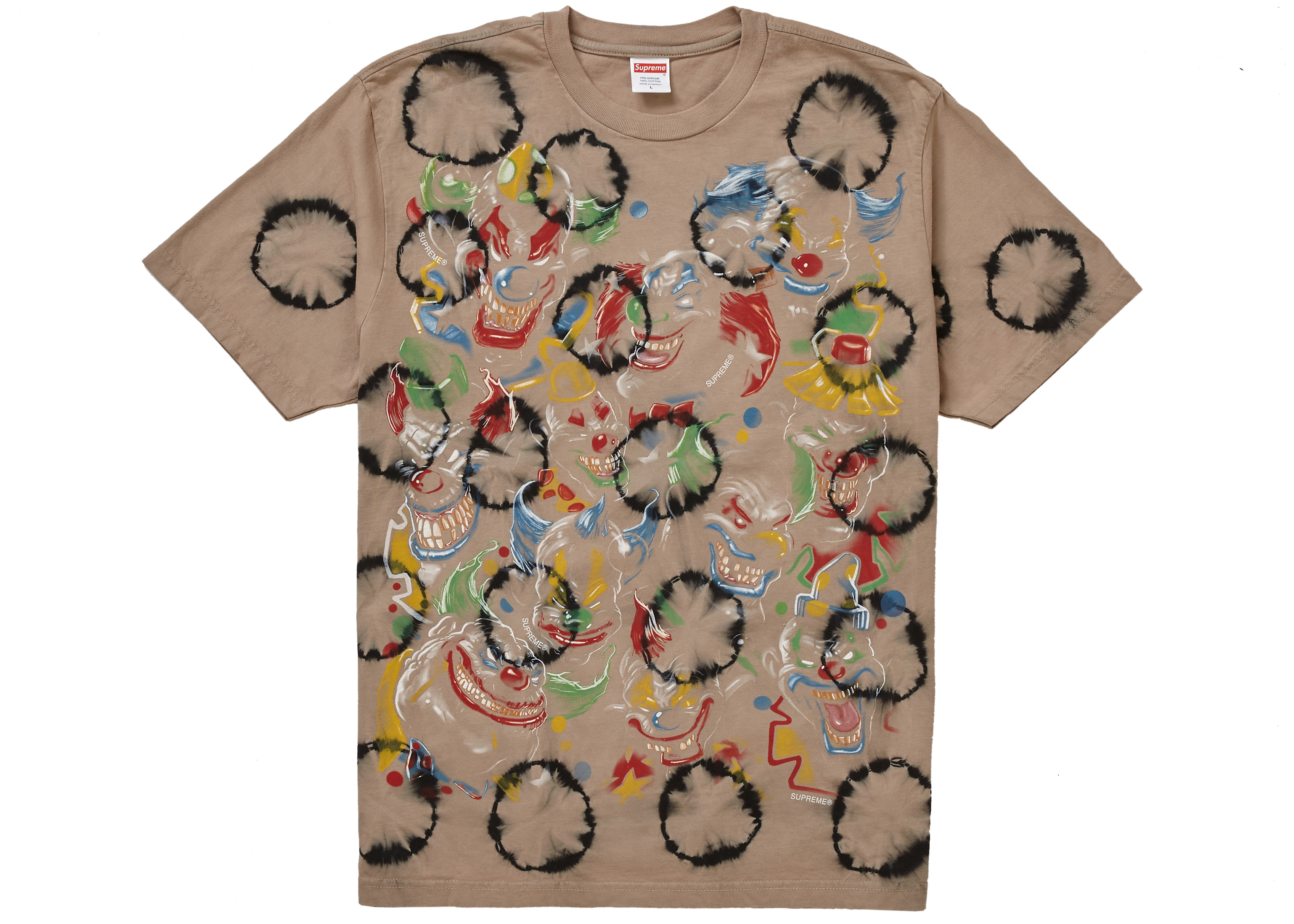 Supreme Clowns Tee Bleached Black