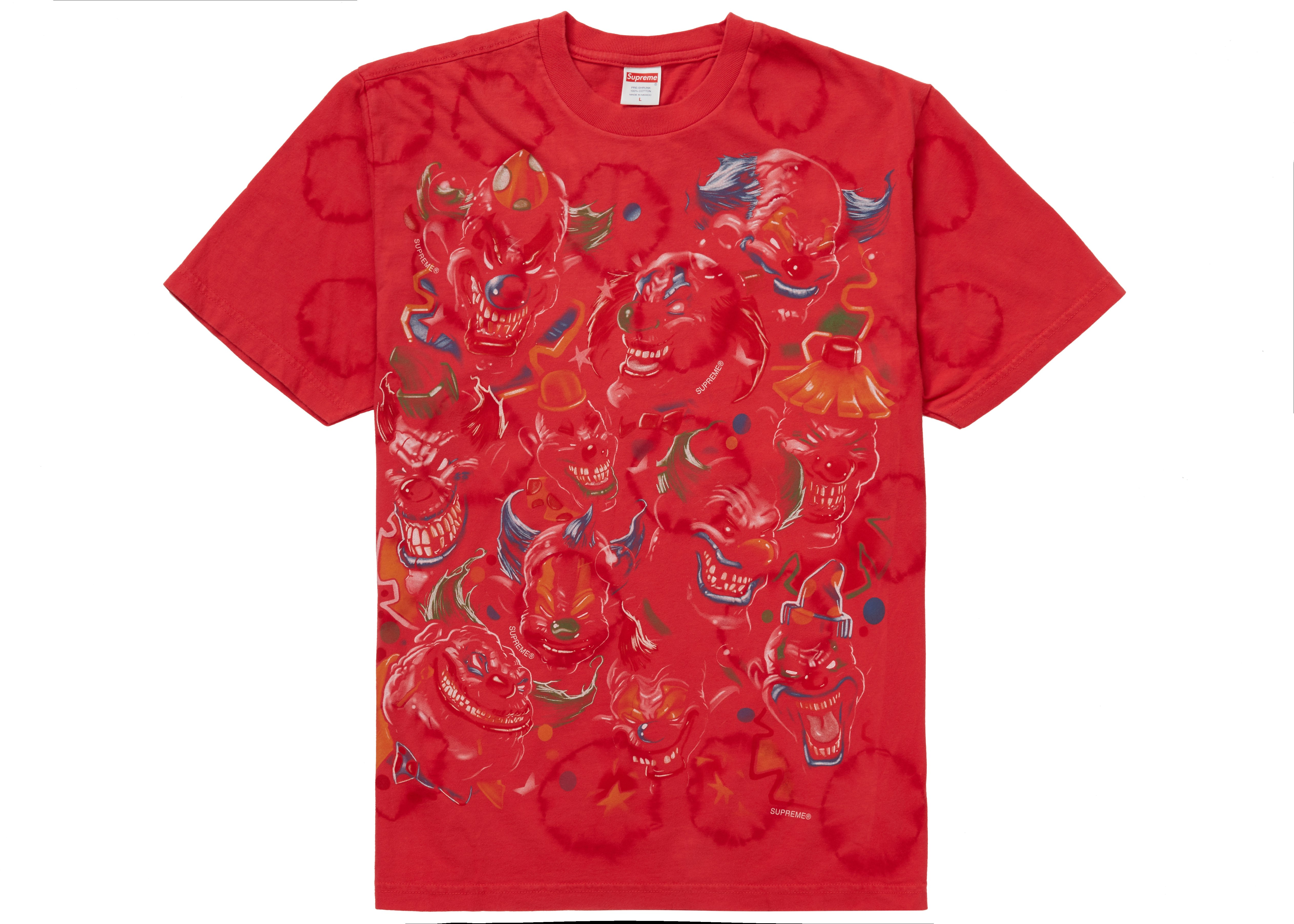 supreme-clowns-tee-bleached-red