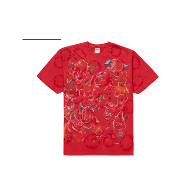 Supreme Clowns Tee Bleached Red