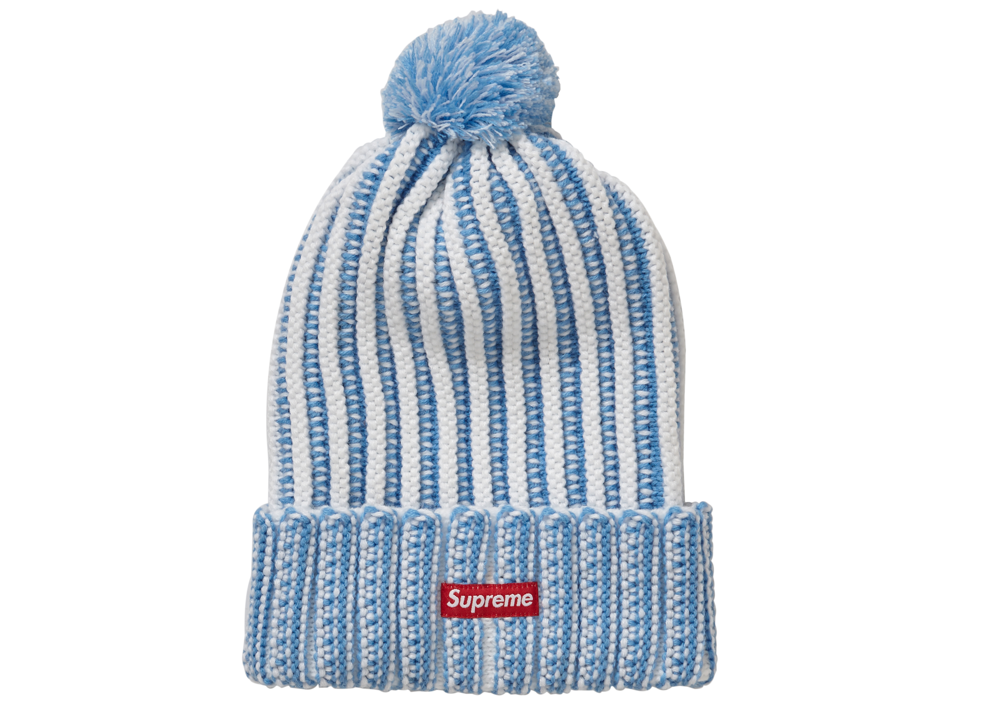 Supreme Contrast Stripe Beanie White - Novelship