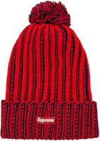 Supreme Contrast Stripe Beanie Red Supreme Contrast Stripe Beanie Red