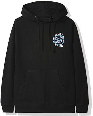 Anti Social Social Club x fragment Blue Bolt Hoodie Black Buy Anti Social Social Club x fragment Blue Bolt Hoodie Black
