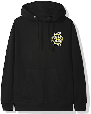 Anti Social Social Club x fragment Yellow Bolt Hoodie Black Buy Anti Social Social Club x fragment Yellow Bolt Hoodie Black