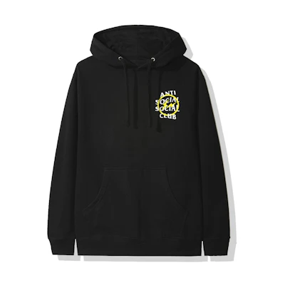 ASSC fragment Yellow Bolt Hoodie Black