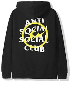 Anti Social Social Club x fragment Yellow Bolt Hoodie Black Order Anti Social Social Club x fragment Yellow Bolt Hoodie Black