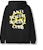 Anti Social Social Club x fragment Yellow Bolt Hoodie Black