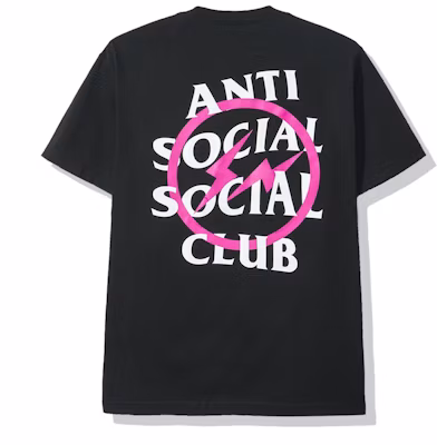Anti Social Social Club x fragment Pink Bolt Tee Black Order Anti Social Social Club x fragment Pink Bolt Tee Black