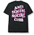 Anti Social Social Club x fragment Pink Bolt Tee Black