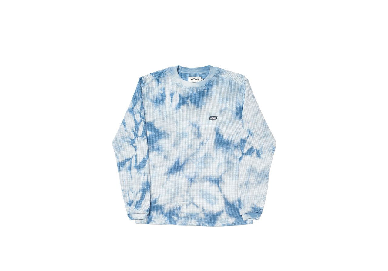 Palace Waffle On Longsleeve Blue