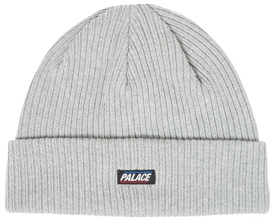 palace-chunk-rib-beanie-grey-marl