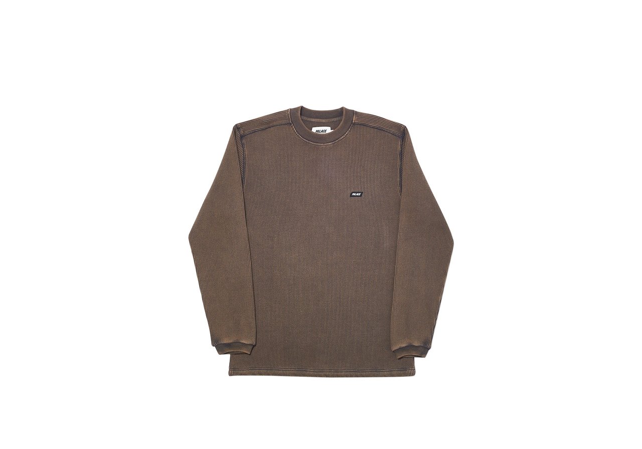 Buy Palace Waffle Kaos Lengan Panjang Abu-abu