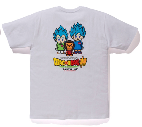 BAPE Dragonball Super Son Goku & Vegata Tee White 圖 2