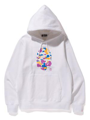 Anti social social outlet club x bape hoodie