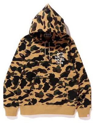 BAPE x Anti Social Social Club 1st Camo Pullover Hoodie (FW19) Yellow Camo Buy BAPE x Anti Social Social Club 1st Camo Pullover Hoodie (FW19) Yellow Camo