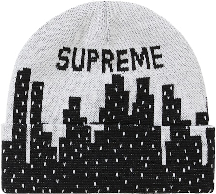 Supreme 纽约白色毛线帽 Order Supreme 纽约白色毛线帽