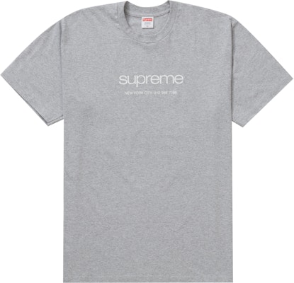 Supreme Shop Tee Heather Grey Buy Supreme Shop Tee Heather Grey