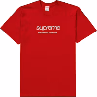 Supreme Shop Tee Red Supreme Shop Tee Red