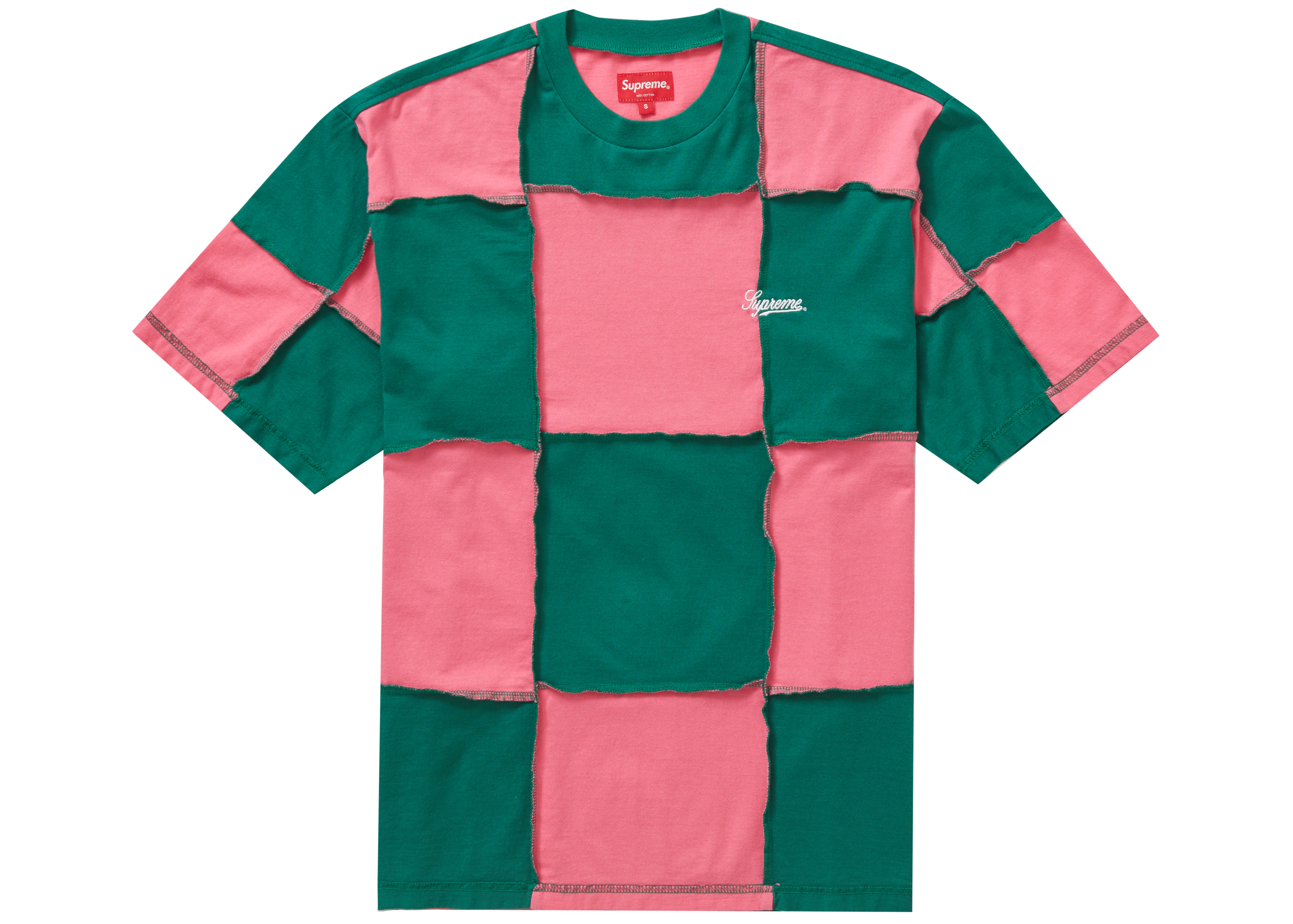 Supreme Patchwork SS Top Green