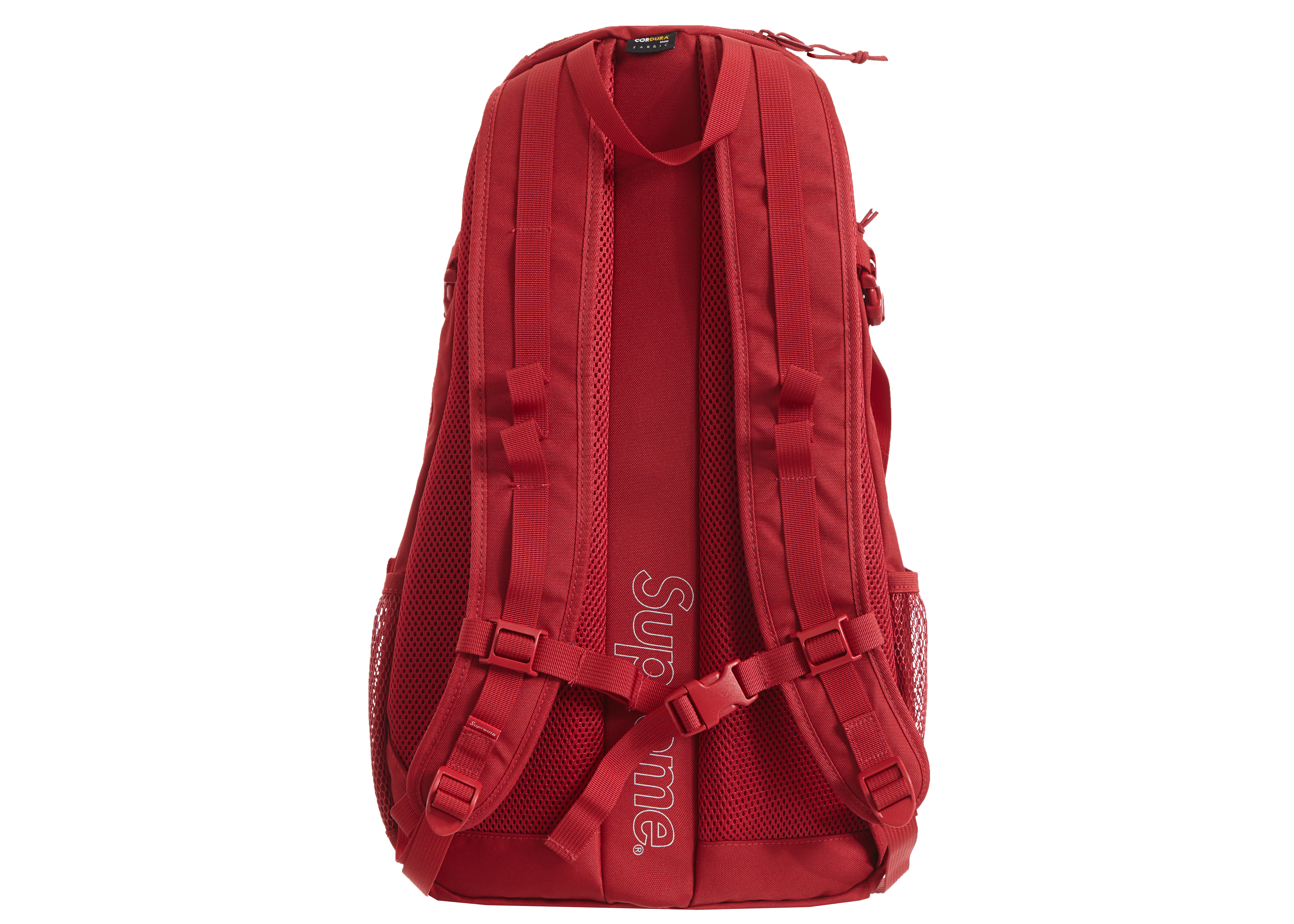 All red supreme backpack sale