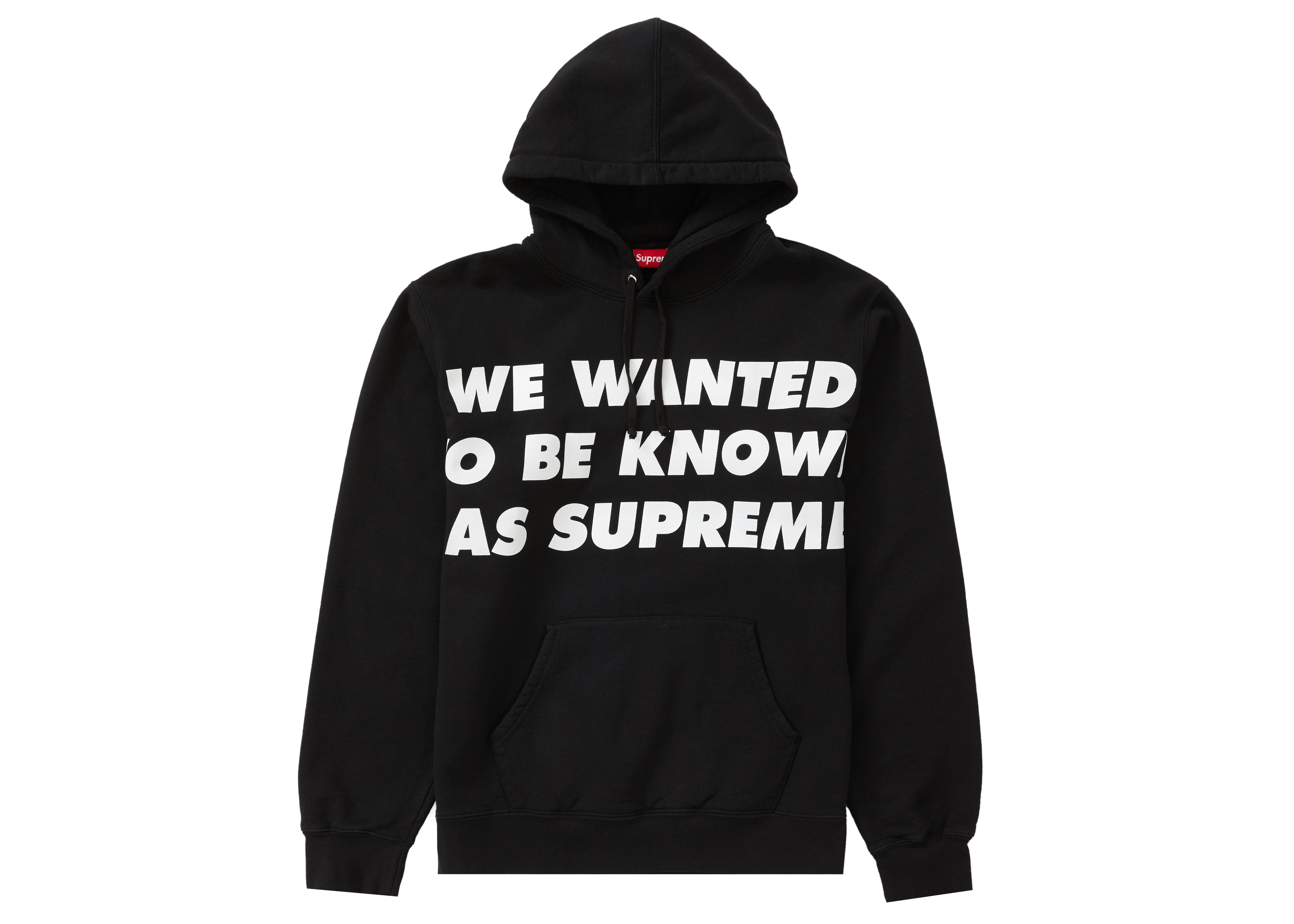 Supreme Known As Hooded Sweatshirt Black