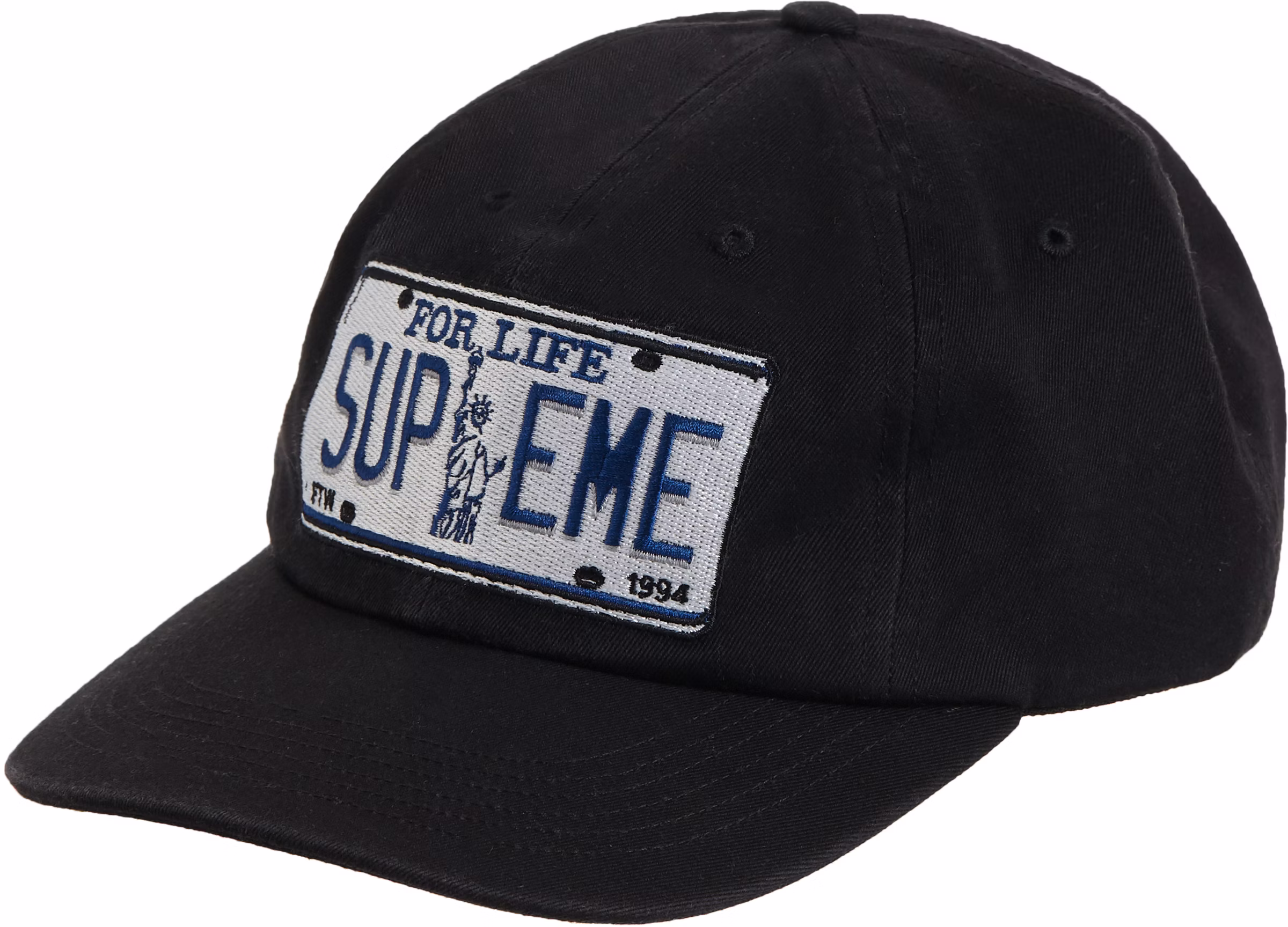 supreme-license-plate-6-panel-black