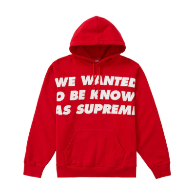 Supreme Known As Hoodie Red
