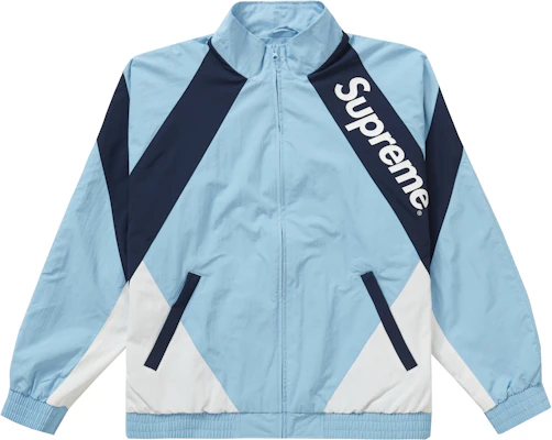 Supreme 拼接运动夹克 浅蓝色 Buy Supreme 拼接运动夹克 浅蓝色