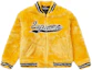 Buy Chaqueta Varsity Supreme de Piel Sintética Amarilla.