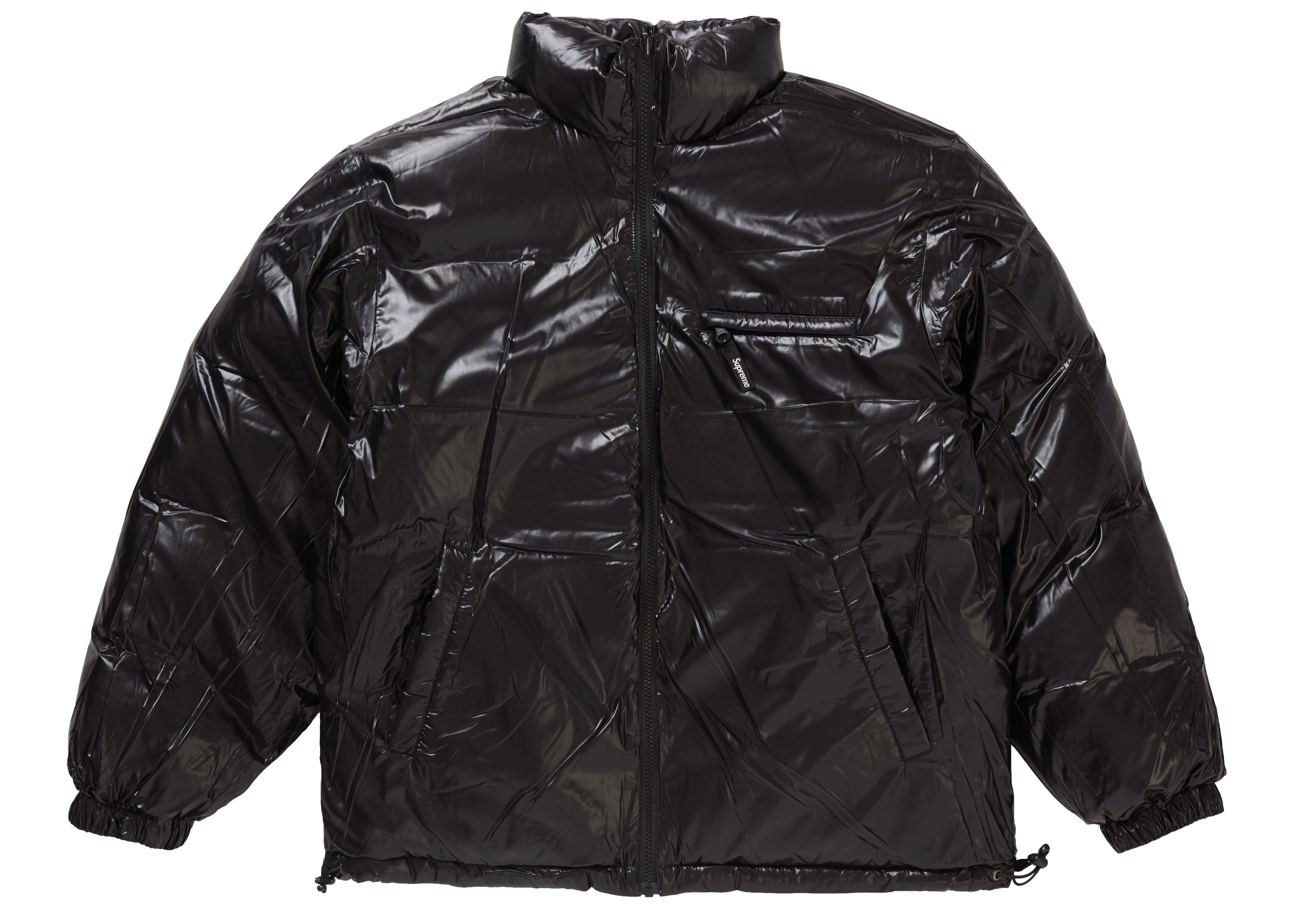 Supreme Shiny Reversible Puffy Jacket Black - Novelship