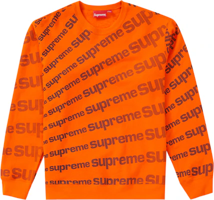 Supreme Radial Crewneck Orenj Buy Supreme Radial Crewneck Orenj