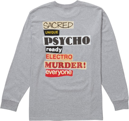 Supreme 圣独长袖T恤 杂灰色 Order Supreme 圣独长袖T恤 杂灰色