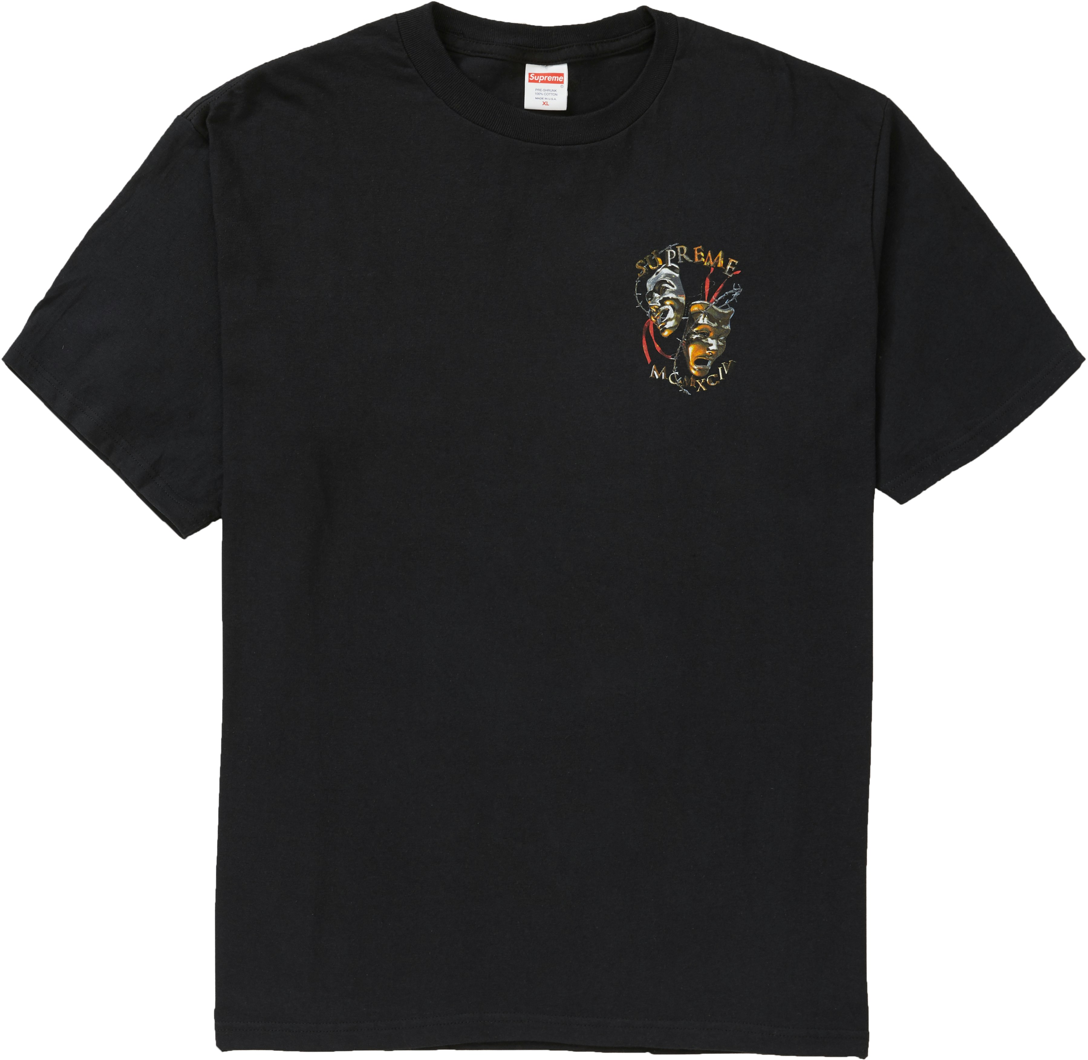 supreme-laugh-now-tee-black