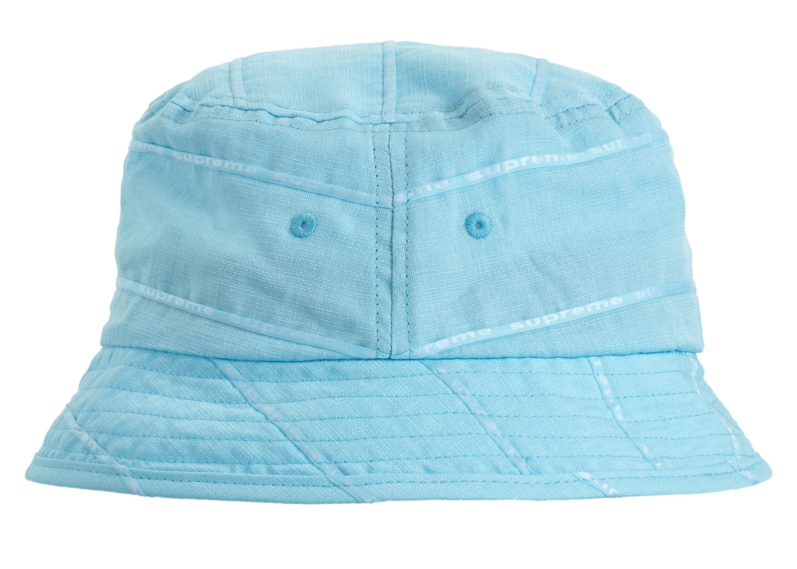 Order Supreme Topi Jacquard Linen Biru Muda