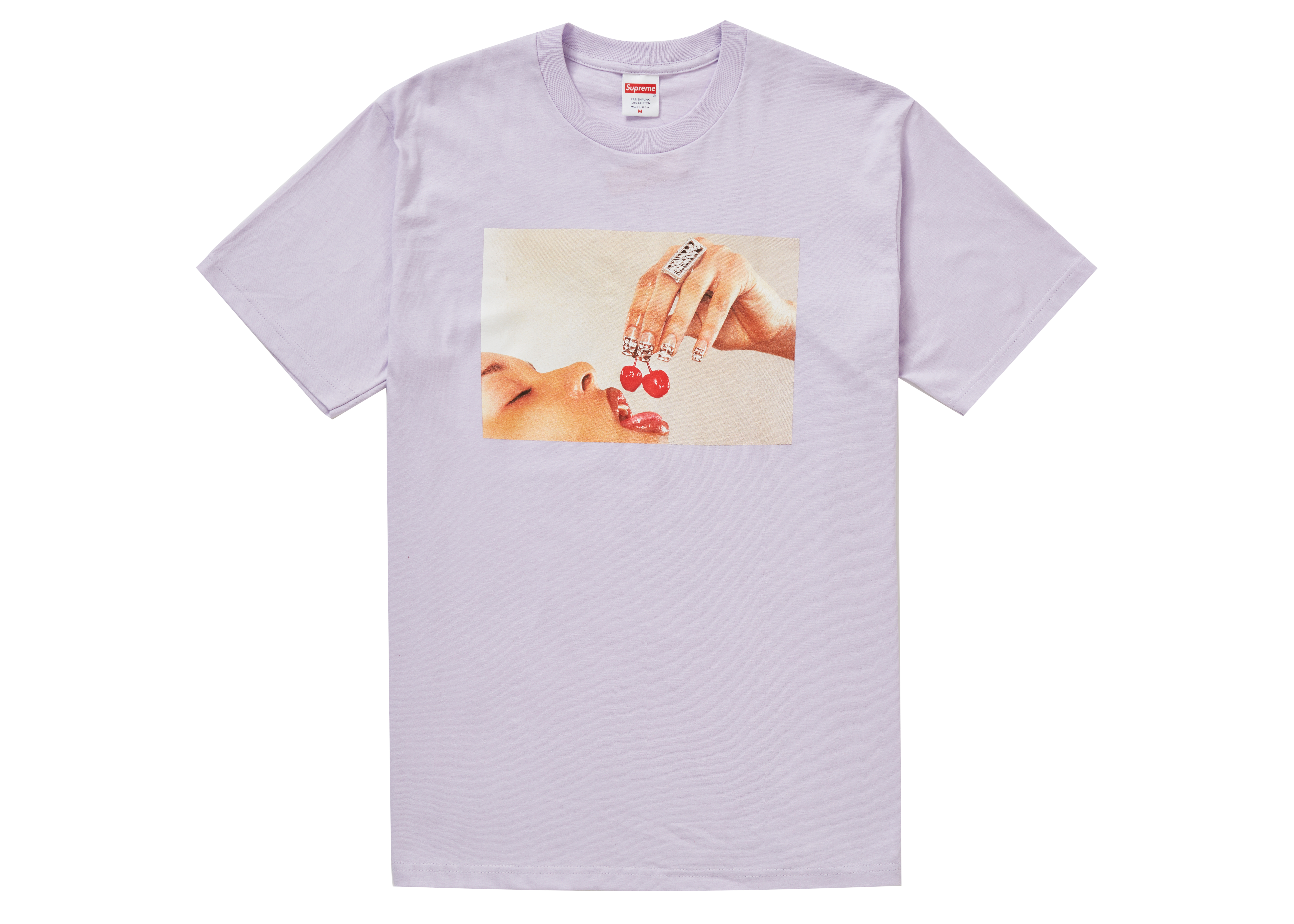 Supreme Cherries Tee Light Purple