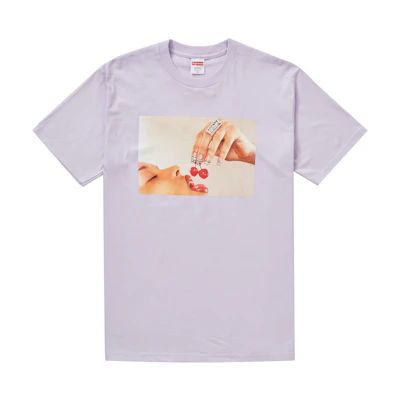 Supreme Cherries Tee Light Purple