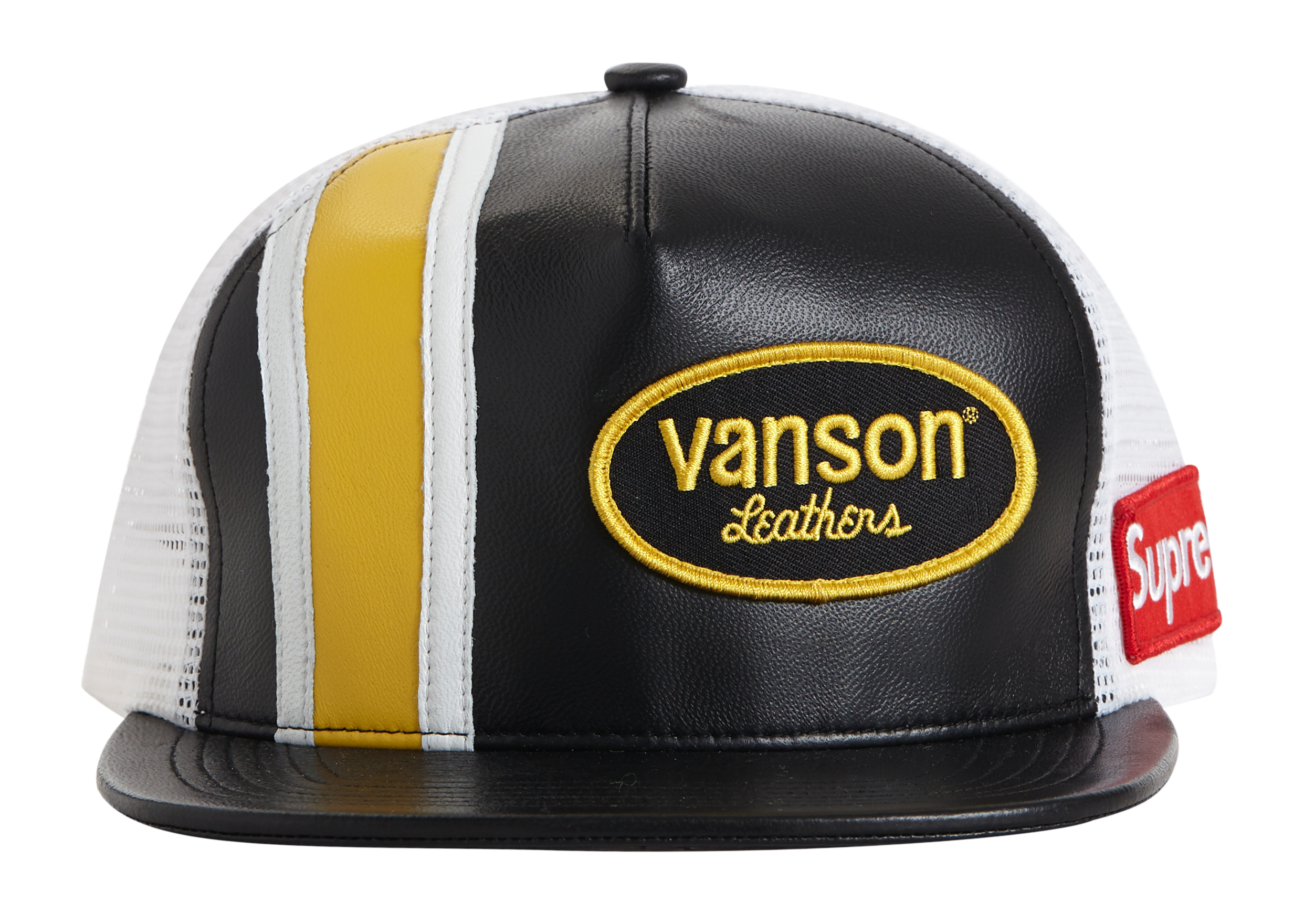 Buy Supreme Vanson Leathers Mesh Belakang 5-Panel Hitam