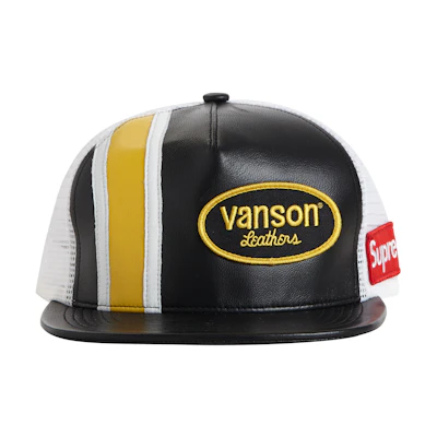 Supreme Vanson Leathers Mesh Back 5-Panel Black