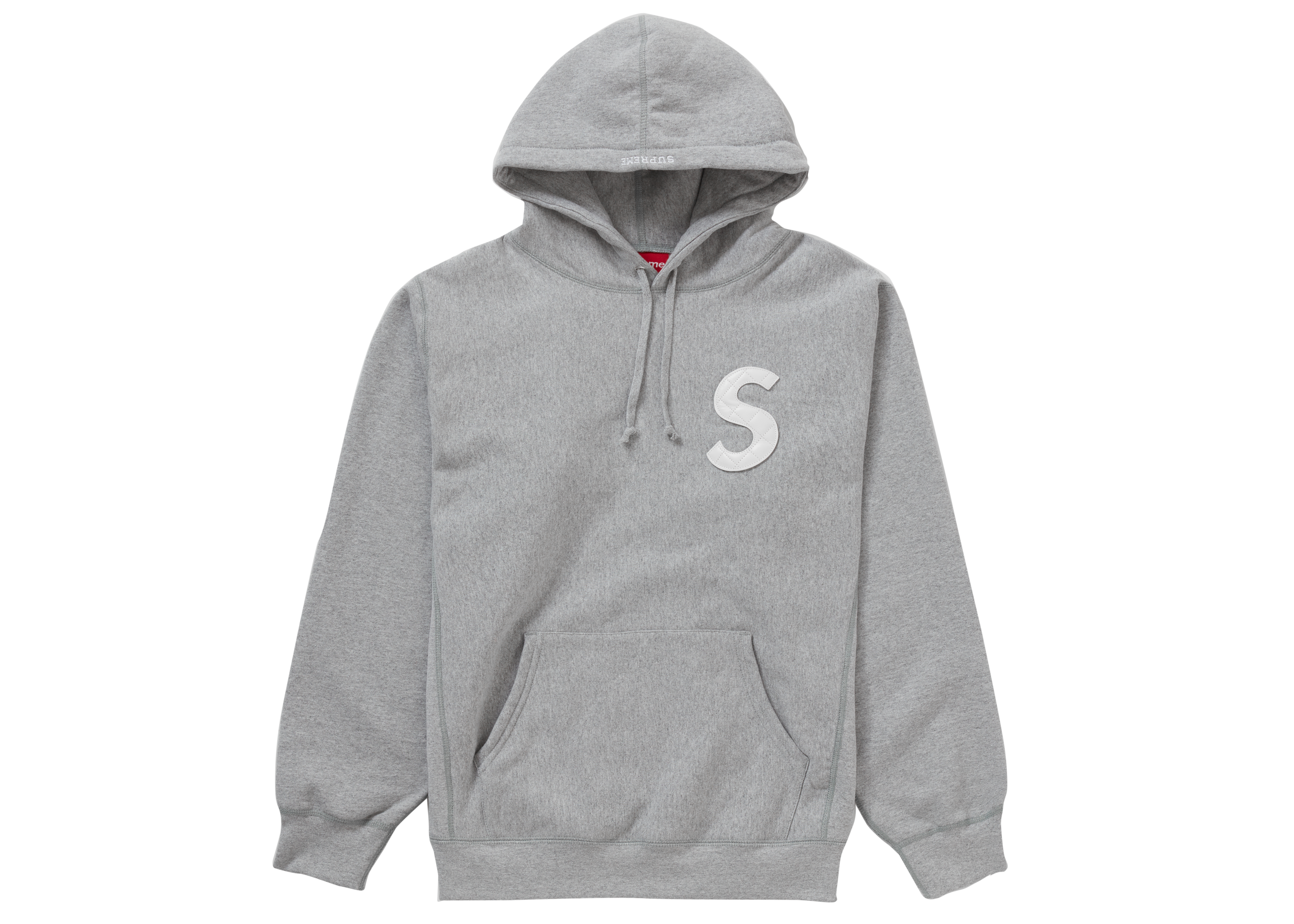 Supreme S Logo Hooded Sweatshirt (SS20) Heather Grey - Novelship