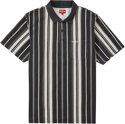 Supreme 竖条纹黑色Polo衫 Buy Supreme 竖条纹黑色Polo衫