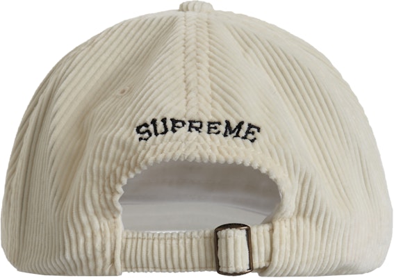 Supreme 灯芯绒六片帽 白色 Order Supreme 灯芯绒六片帽 白色