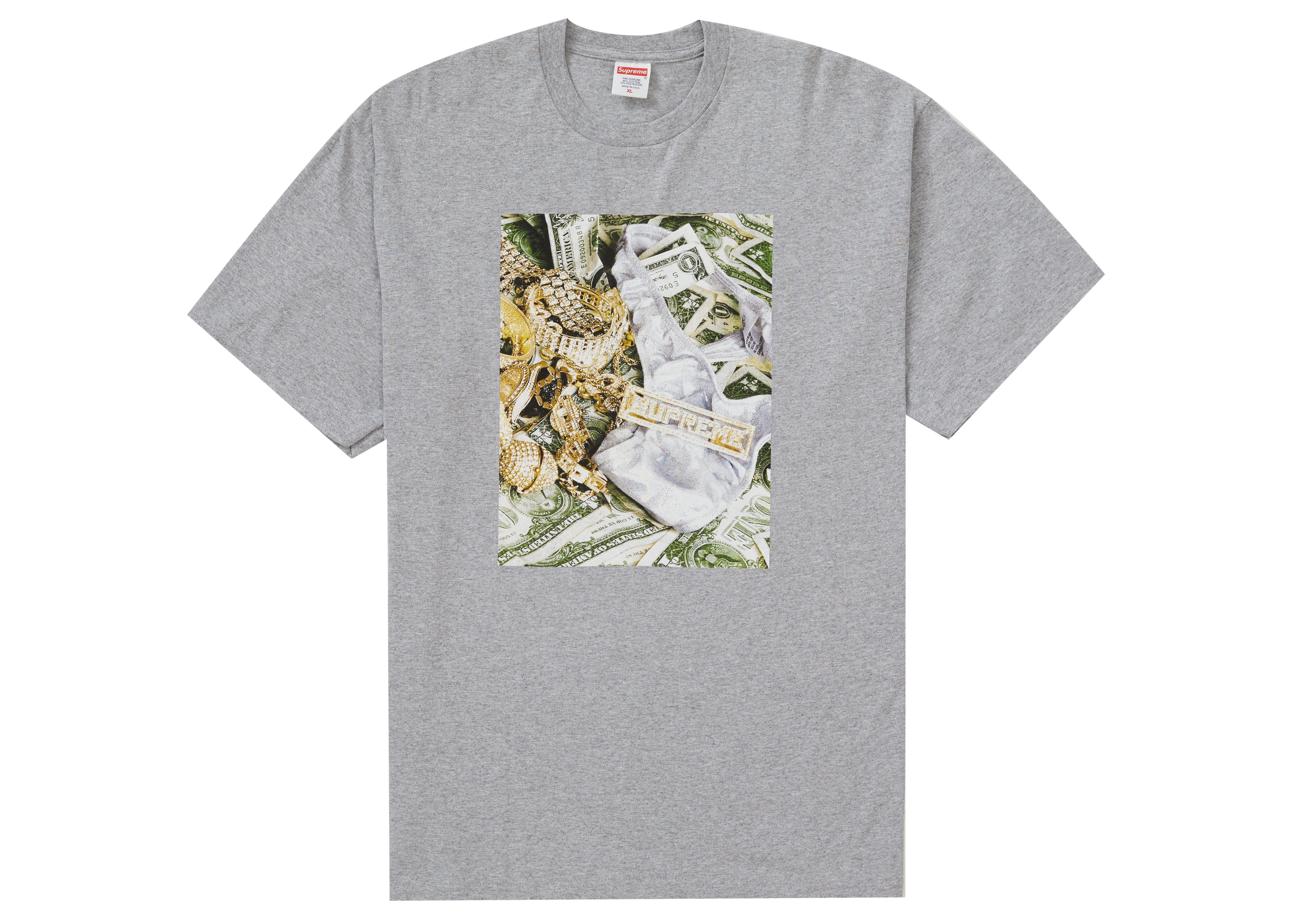 Supreme Bling Tee Heather Grey - Novelship