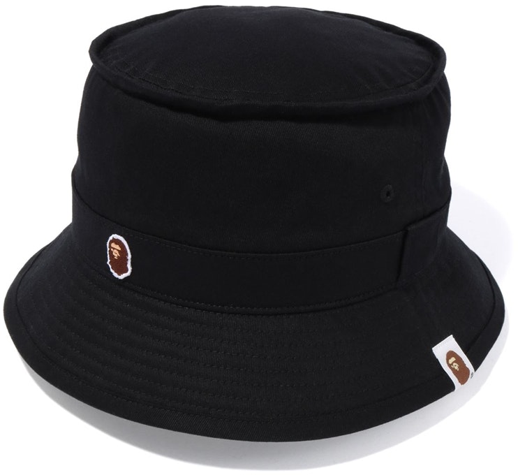 bape-ape-head-one-point-bucket-hat-s-s20-black