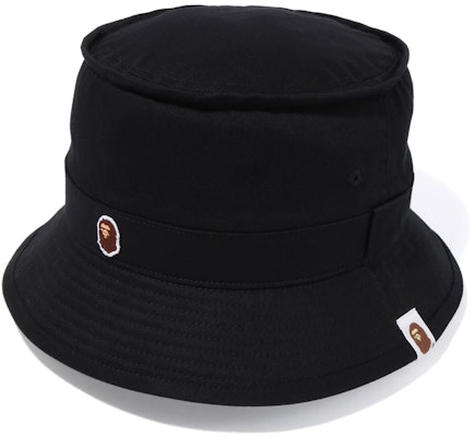 BAPE Ape Head One Point Bucket Hat (SS20) Black Buy BAPE Ape Head One Point Bucket Hat (SS20) Black