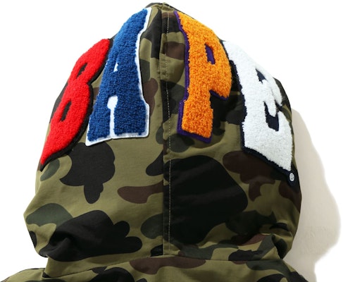 BAPE 1st Camo 2nd Ape Full Zip Hoodie Jacket Green Lookbook BAPE 1st Camo 2nd Ape Full Zip Hoodie Jacket Green