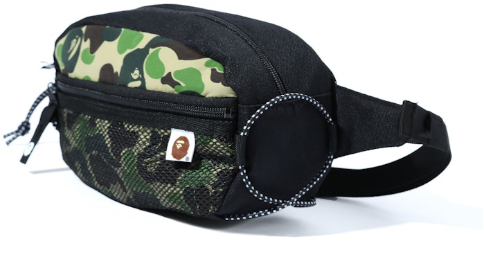 BAPE ABC Camo Bungee Cord Waist Bag Green Buy BAPE ABC Camo Bungee Cord Waist Bag Green