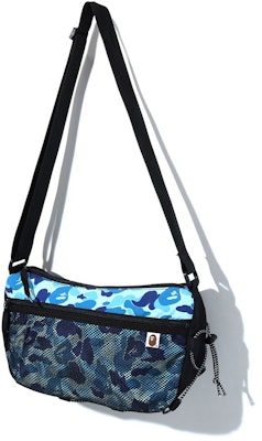 BAPE ABC Camo Bungee Cord Shoulder Bag Blue Buy BAPE ABC Camo Bungee Cord Shoulder Bag Blue