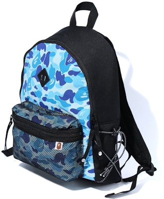 BAPE ABC Camo Bungee Cord Day Pack Blue Buy BAPE ABC Camo Bungee Cord Day Pack Blue