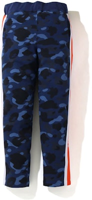 BAPE Color Camo Logo Tape Sweatpants Blue Buy BAPE Color Camo Logo Tape Sweatpants Blue